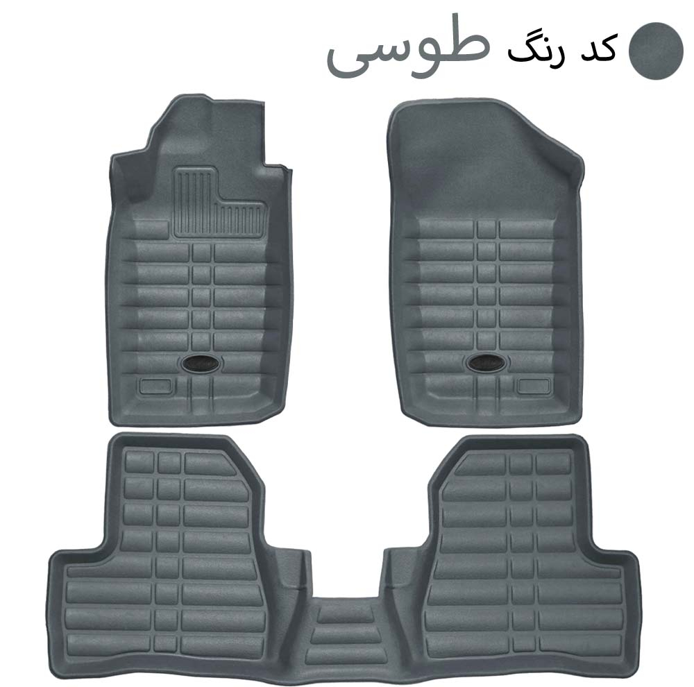 کفپوش سه بعدی خودرو بابل کارپت مدل چرمی مناسب برای پژو 206