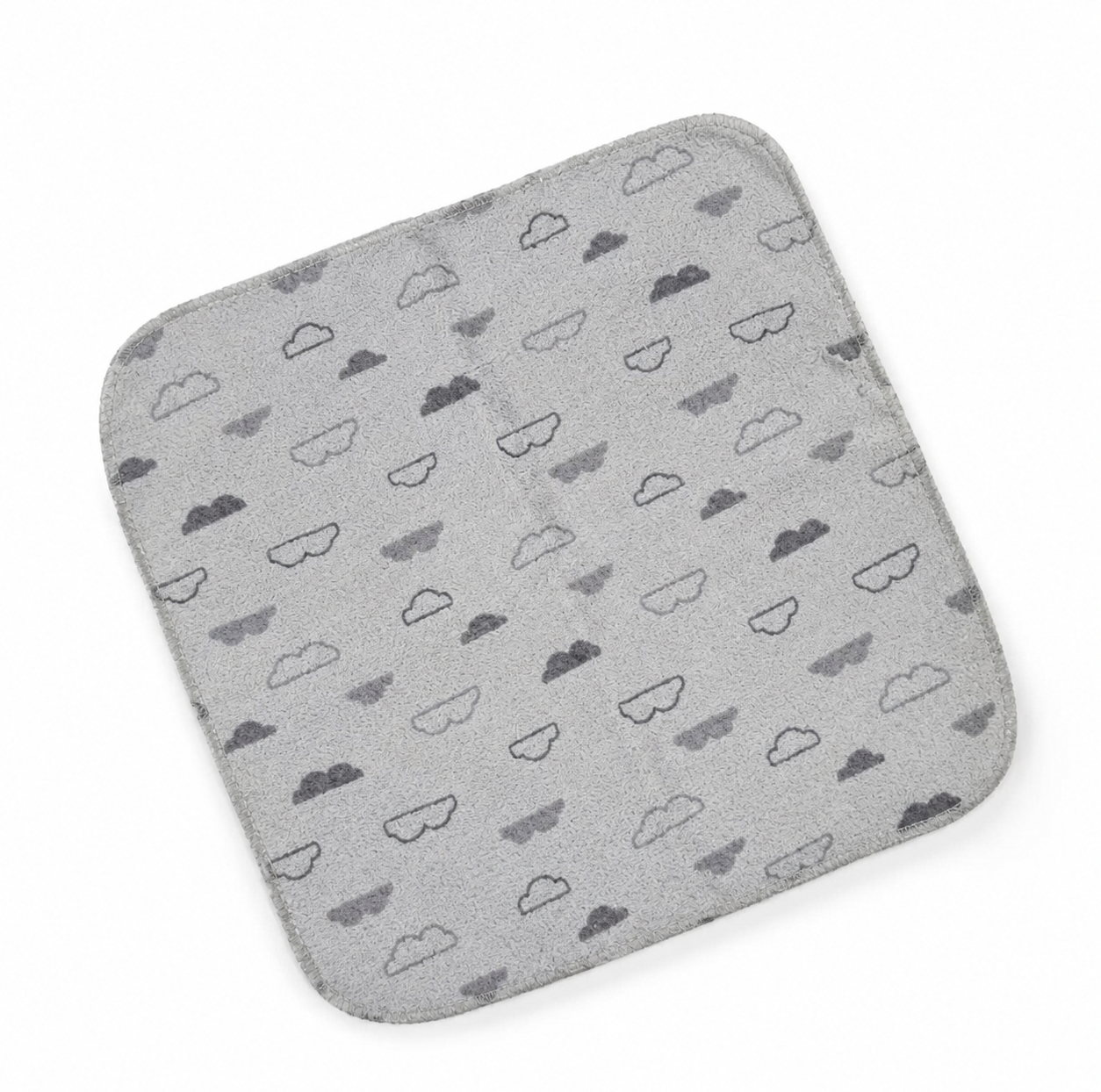حوله دست و صورت نوزاد ایس ایز مدل ابر سایز 23x23x0.3 سانتیمتر مجموعه 10 عددی
