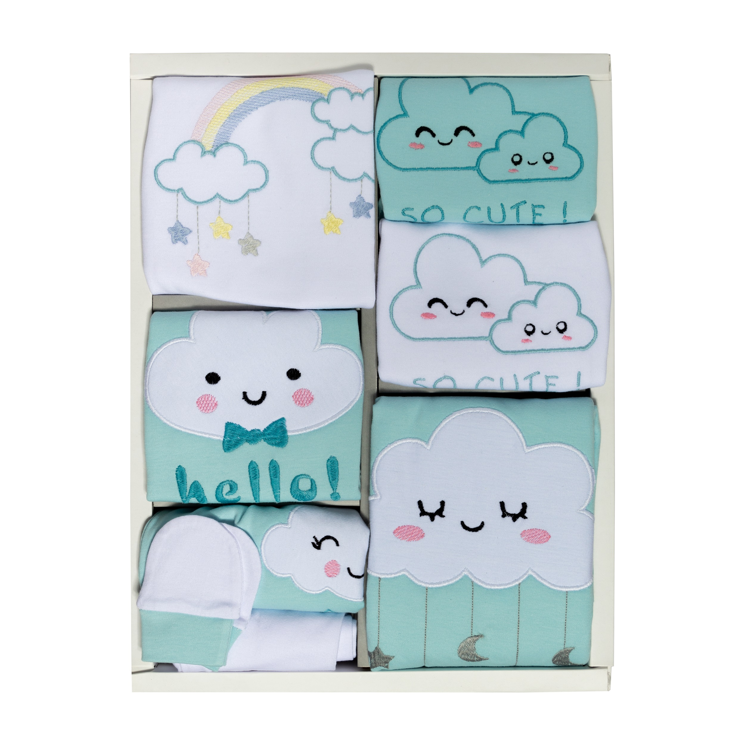 ست 19 تکه لباس نوزادی آمورا مدل baby Cloud