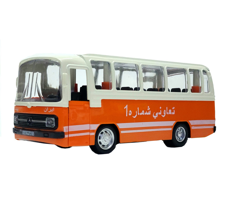 ماشین بازی مدل فلزی اتوبوس طرح بنز قدیم