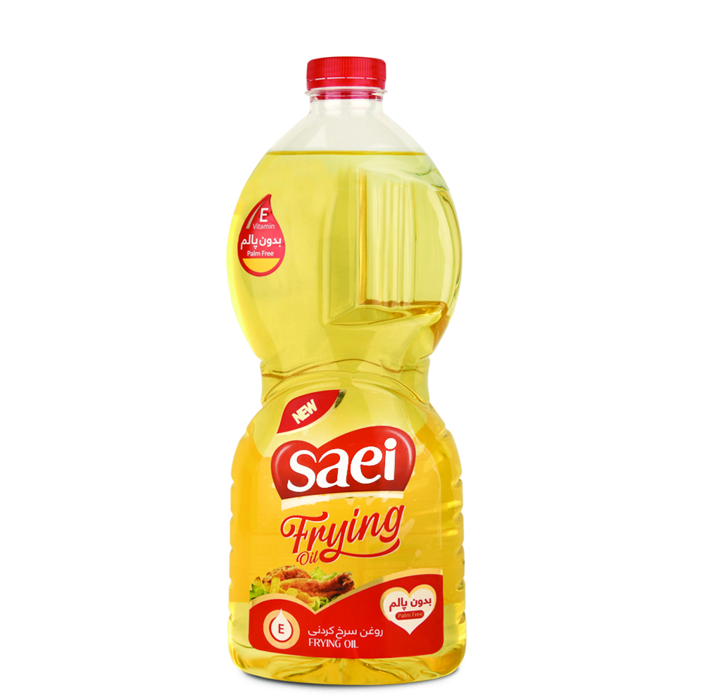 روغن سرخ کردنی بدون پالم شفاف ساعی - 1620 گرم