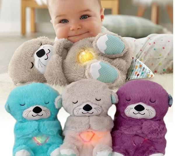 عروسک طرح خرس نفس کش مدل خوابالو کد 110 ارتفاع 30 سانتی متر