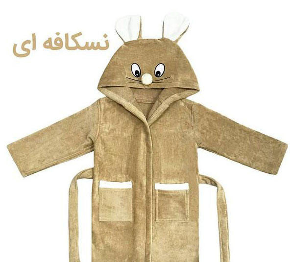 حوله پالتویی کودک پودایران مدل موش سایز 100 سانتی متر