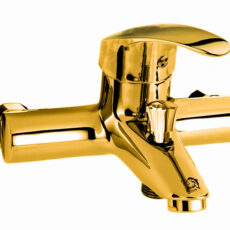 شیر حمام اندیکا مدل گلد کد M18 به همراه علم دوش