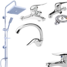 ست شیرآلات اندیکا مدل Chelrood کد R6 مجموعه 6 عددی