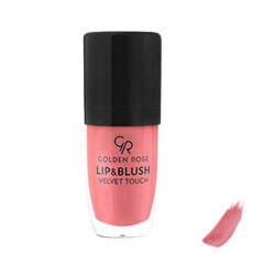 رژلب و رژ گونه مایع گلدن رز مدل Velvet Touch شماره 04