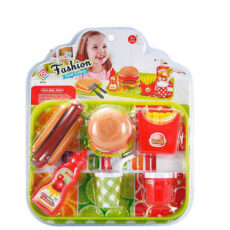 ست اسباب بازی فست فود مدل سینی و همبرگر