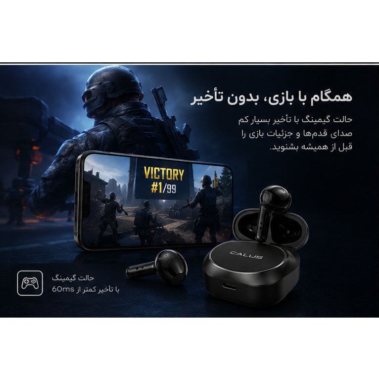 هدفون بلوتوثی کالوس مدل TWS