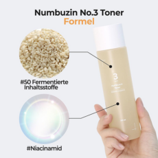 تونر اسنس روشن کننده نامبوزین شماره 3 NUMBUZIN No.3 Super Glowing Essence Toner مناسب انواع پوست باحجم 200 میلی لیتر