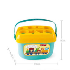 اسباب بازی آموزشی هانگر مدل جورچین اشکال و حروف سطلی