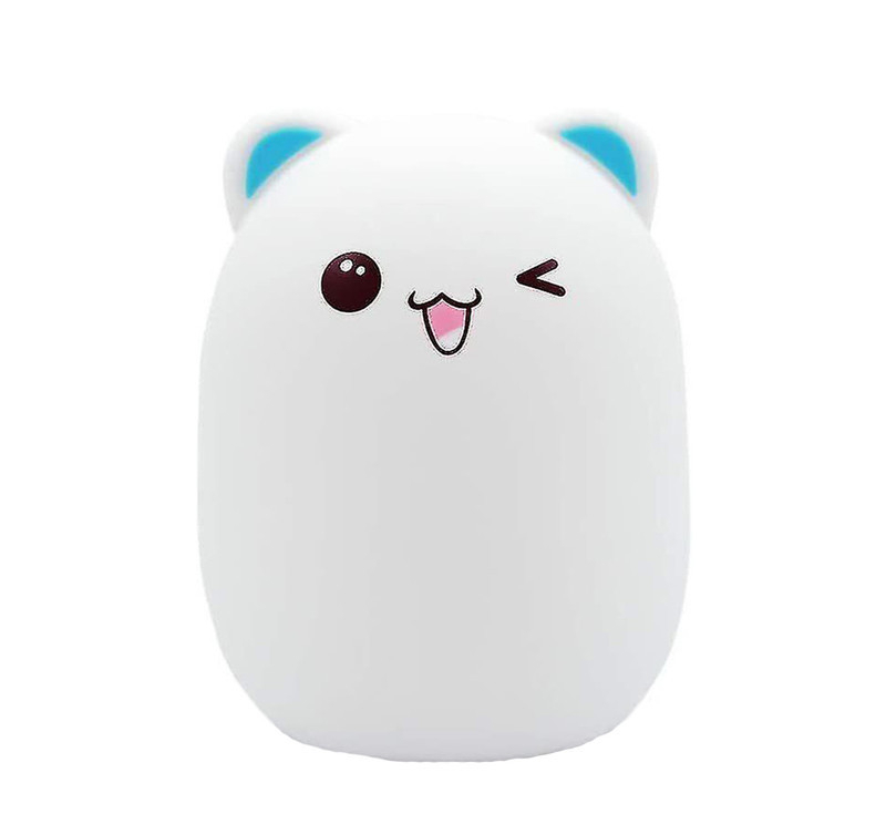 چراغ خواب کودک ناب سل مدل خرس کوچولو شارژی سیلیکونی BUD BEAR SILICONE LAMP