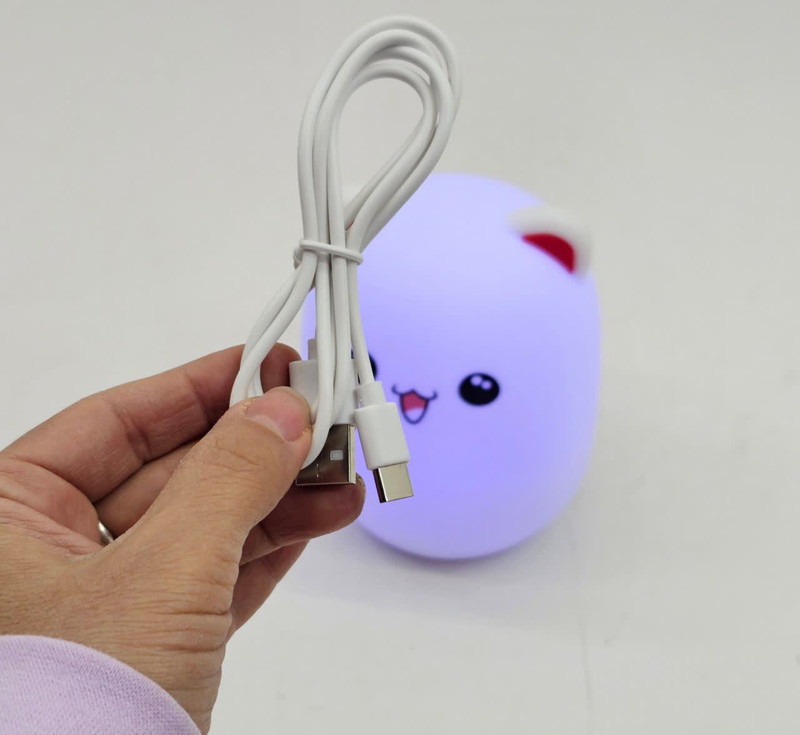 چراغ خواب کودک ناب سل مدل خرس کوچولو شارژی سیلیکونی BUD BEAR SILICONE LAMP