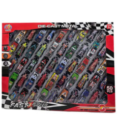 کیت ماشین بازی ناب سل مدل فلزی اسپرت رالی 50 عددی FAST SPEED SUPER RACING 50 PCS