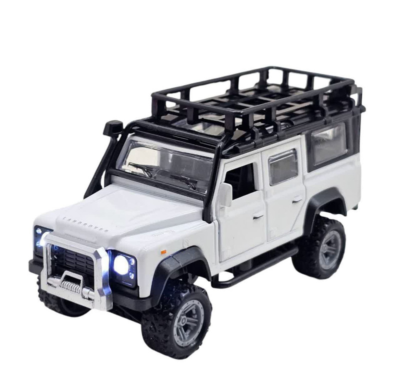 ماشین بازی ناب سل مدل لندروور فلزی چراغدار موزیکال Land Rover CAR with lights and music