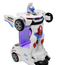 ماشین بازی ناب سل مدل ربات تبدیل شونده موزیکال چراغدار تری دی ROBOT 3D LIGHT