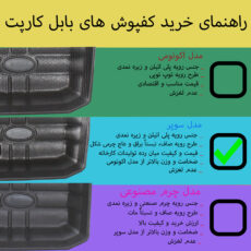 کفپوش سه بعدی خودرو بابل کارپت مدل سوپر مناسب برای شاهین