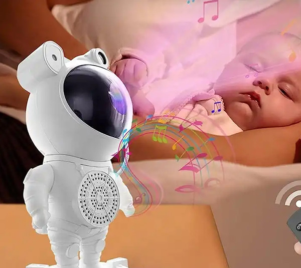 چراغ خواب کودک مدل کهکشانی آدم فضایی ایستاده کد 532