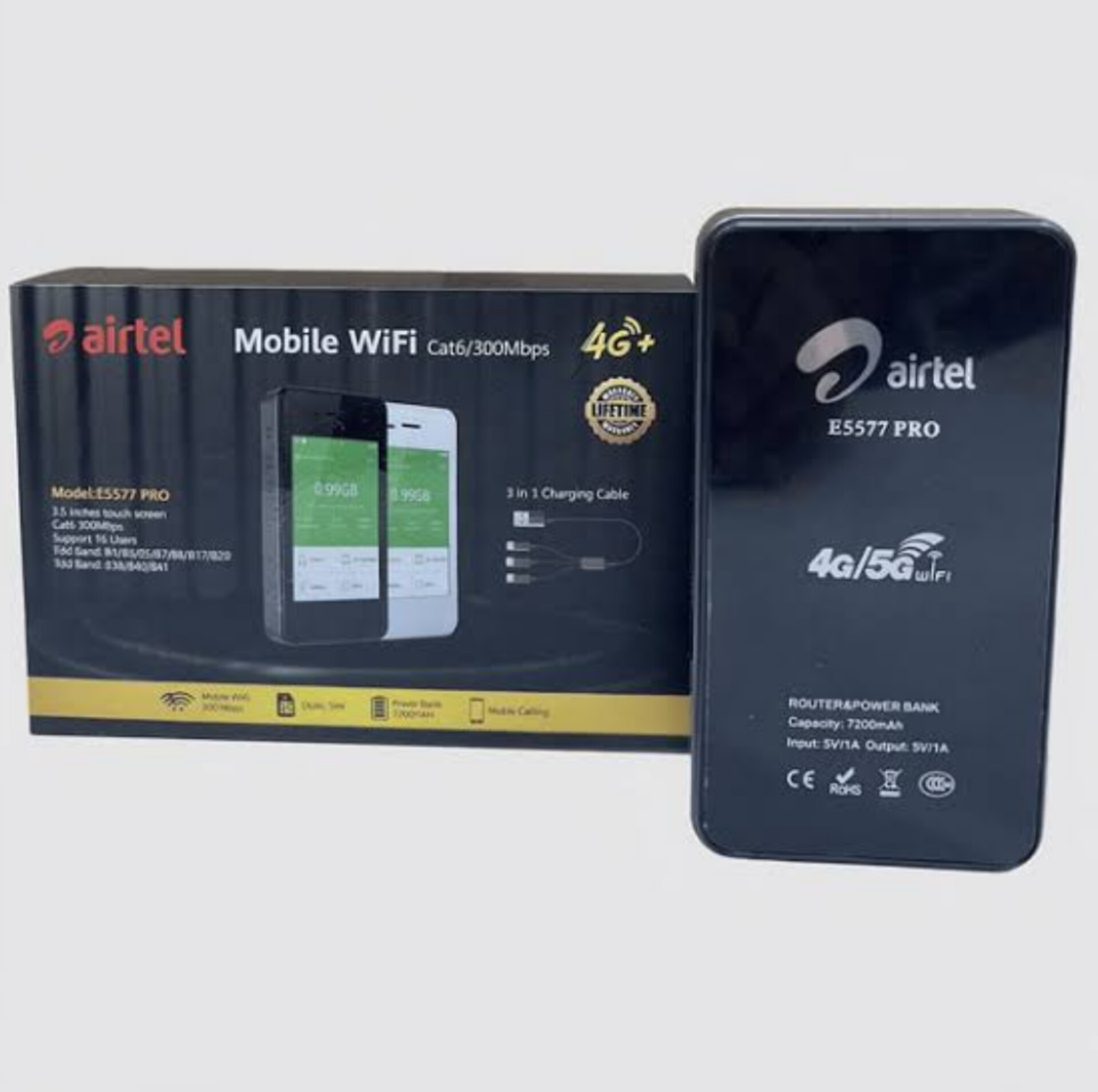 مودم همراه 4G ایرتل مدل E5577 pro