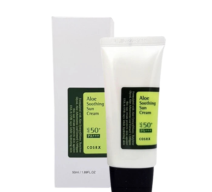 کرم ضد آفتاب کوزارکس مدل Aloe Soothing مناسب پوست حساس با SPF50 حجم 50 میلی لیتر
