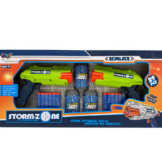 اسلحه بازی تیر ابری مدل Strom zone مجموعه 2 عددی
