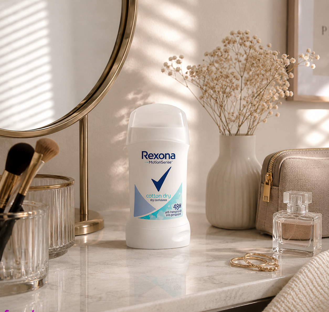 مام صابونی زنانه رکسونا مدل Cotton Dry حجم 40 میلی لیتر