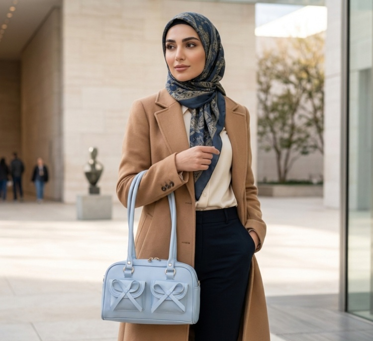 کیف رودوشی زنانه مدل پاپیونی کد 1373