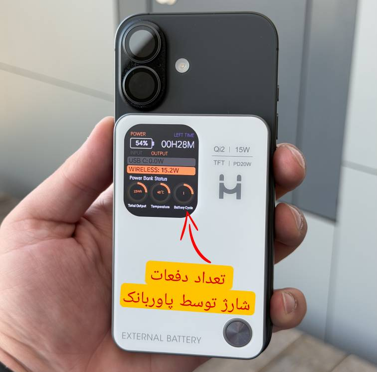 پاوربانک 20وات مدل MH10 ظرفیت 10000 میلی آمپر ساعت