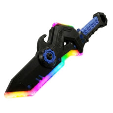 ابزار ایفای نقش مدل شمشیر و تبر تبدیل شونده ترنسفورمرز مدل شارژی RGB دودزا
