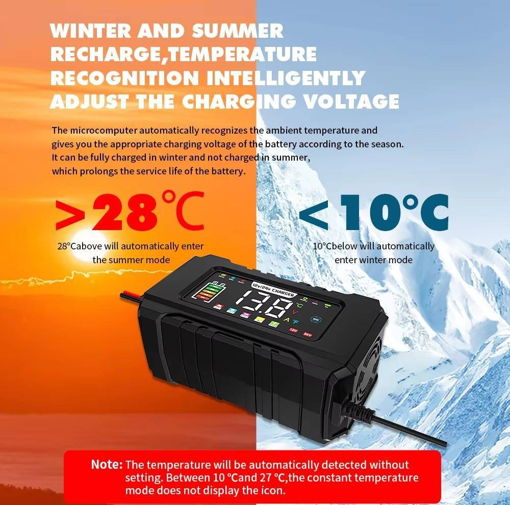 شارژر باتری خودرو مدل RJ-C121501A-BLACK