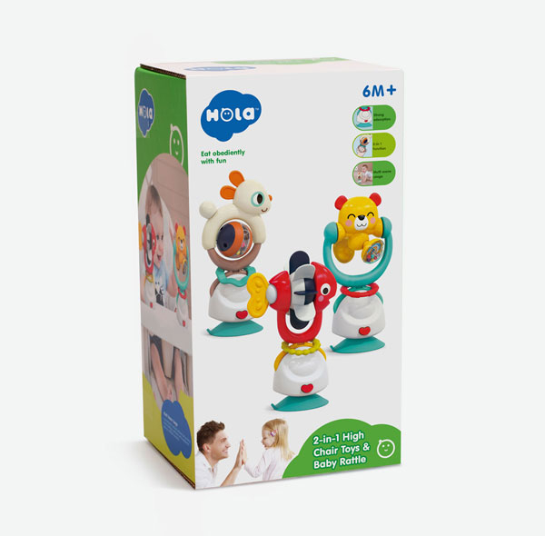 جغجغه کودک هولا مدل خرس کد E7975A