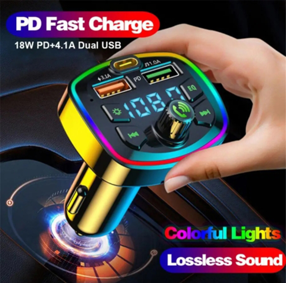 پخش کننده اف ام خودرو مدل Q7 کد فست شارژ طرح PD