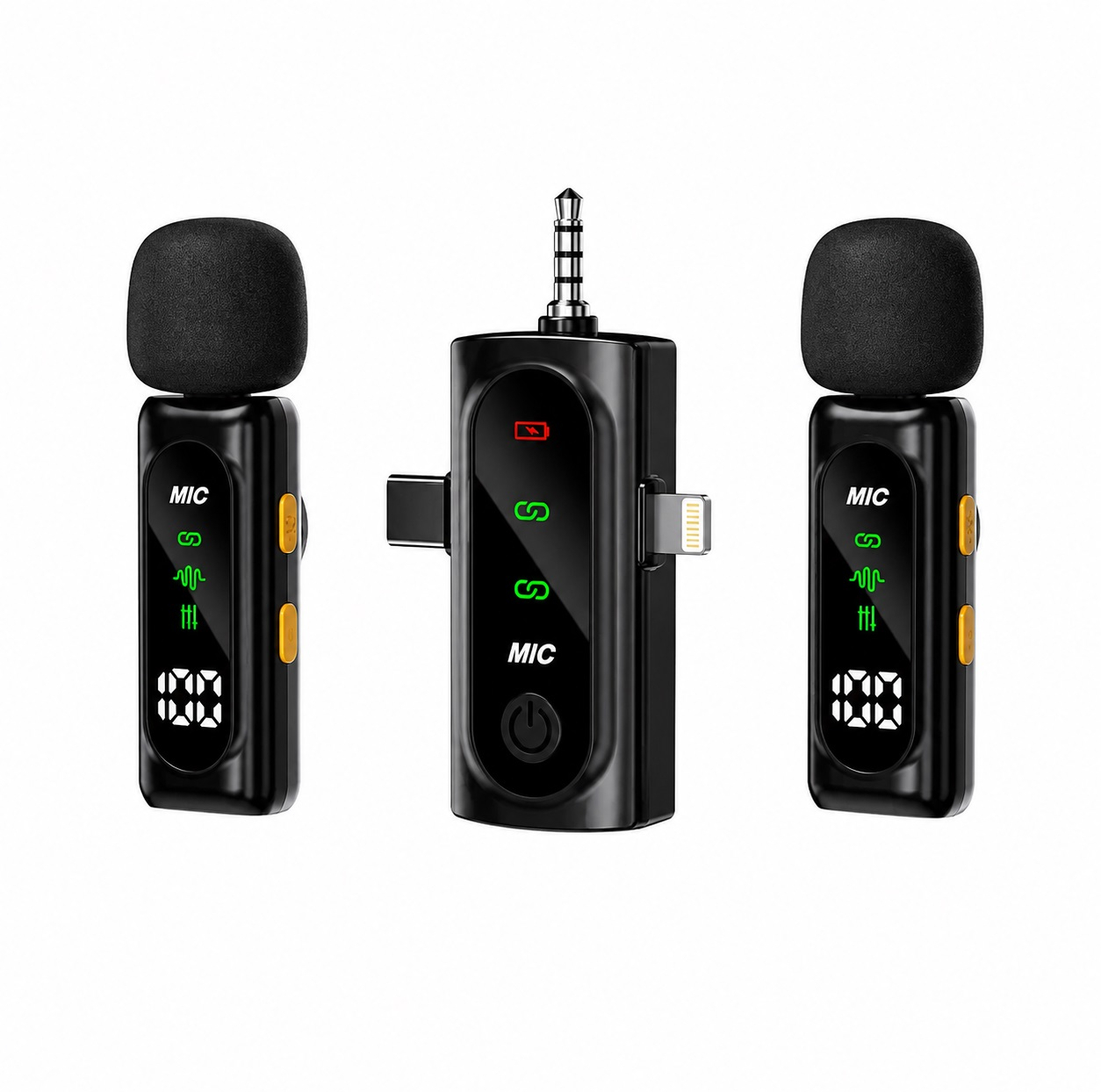 ست میکروفن بی سیم مدل T90pro با درگاه اتصال تایپ سی