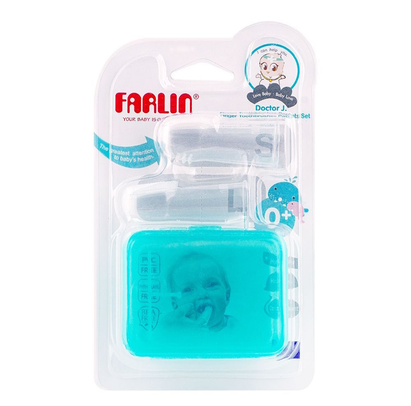 مسواک نوزاد فارلین مدل انگشتی کد BB-41001 بسته دو عددی