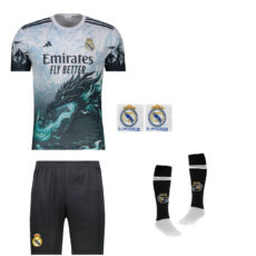 ست 5 تکه لباس ورزشی پسرانه مدل دراگون رئال مادرید طرح امباپه کد f2026