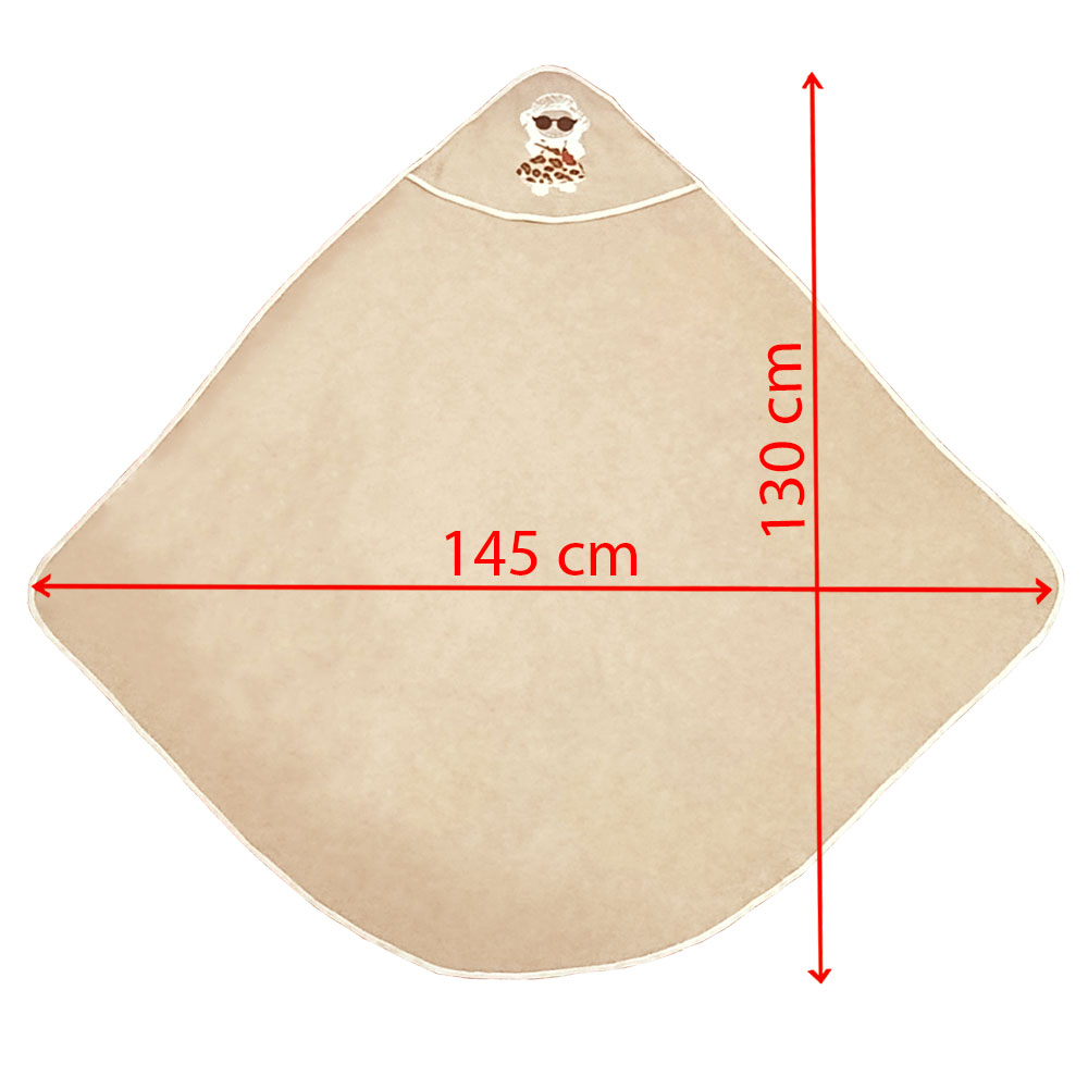 حوله دورپیچ نوزاد مدل 03 سایز 130x145 سانتیمتر