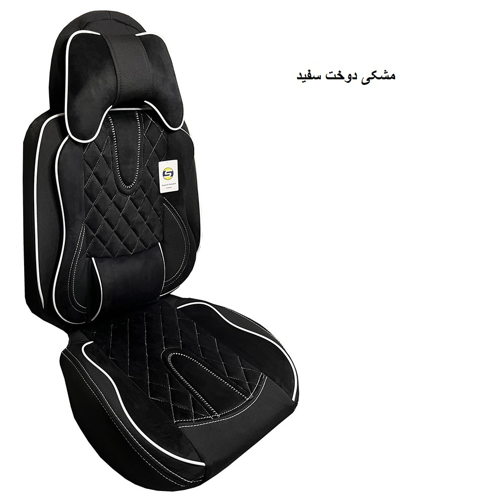 ست کامل روکش صندلی خودرو سپاهان روکش مدل Aoudi-6000 مناسب برای پژو 206 و 207
