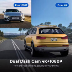 دوربین فیلمبرداری ثبت وقایع خودرو مدل 4K Ultra HD WiFi به همراه دوربین عقب