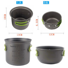 مجموعه ظروف سفری مدل Portable Cookware