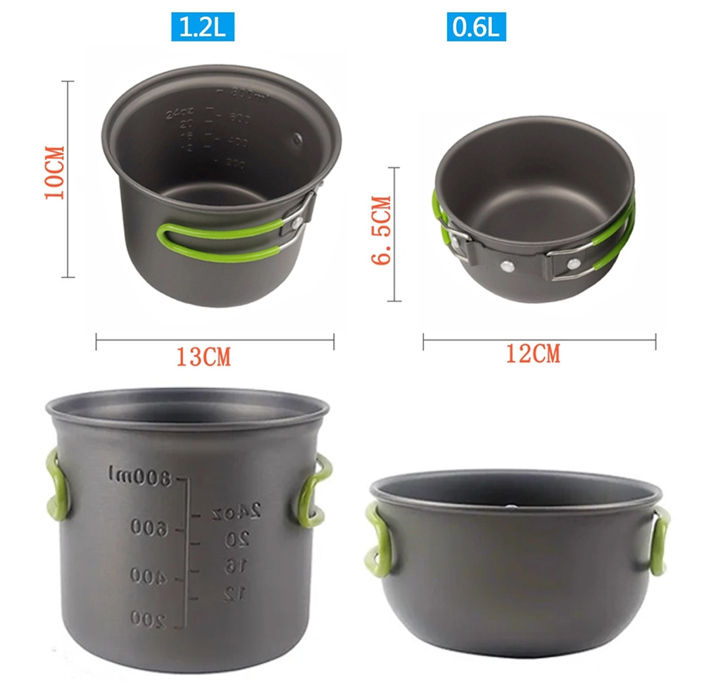 مجموعه ظروف سفری مدل Portable Cookware