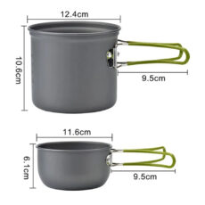 مجموعه ظروف سفری مدل Portable Cookware