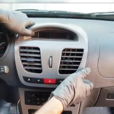 دریچه هواکش بخاری و کولر وسط داشبورد خودرو چیکال مدل V-165 مناسب برای ساینا