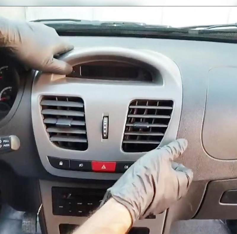 دریچه هواکش بخاری و کولر وسط داشبورد خودرو چیکال مدل V-165 مناسب برای ساینا
