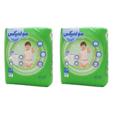 پوشک بچه مولفیکس مدل ۰۰۶ سایز ۶ دو بسته ۲۴ عددی