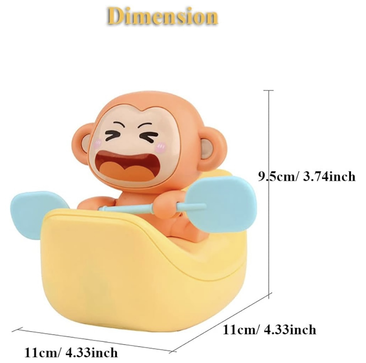 اسباب بازی حمام مدل میمون قایق سوار