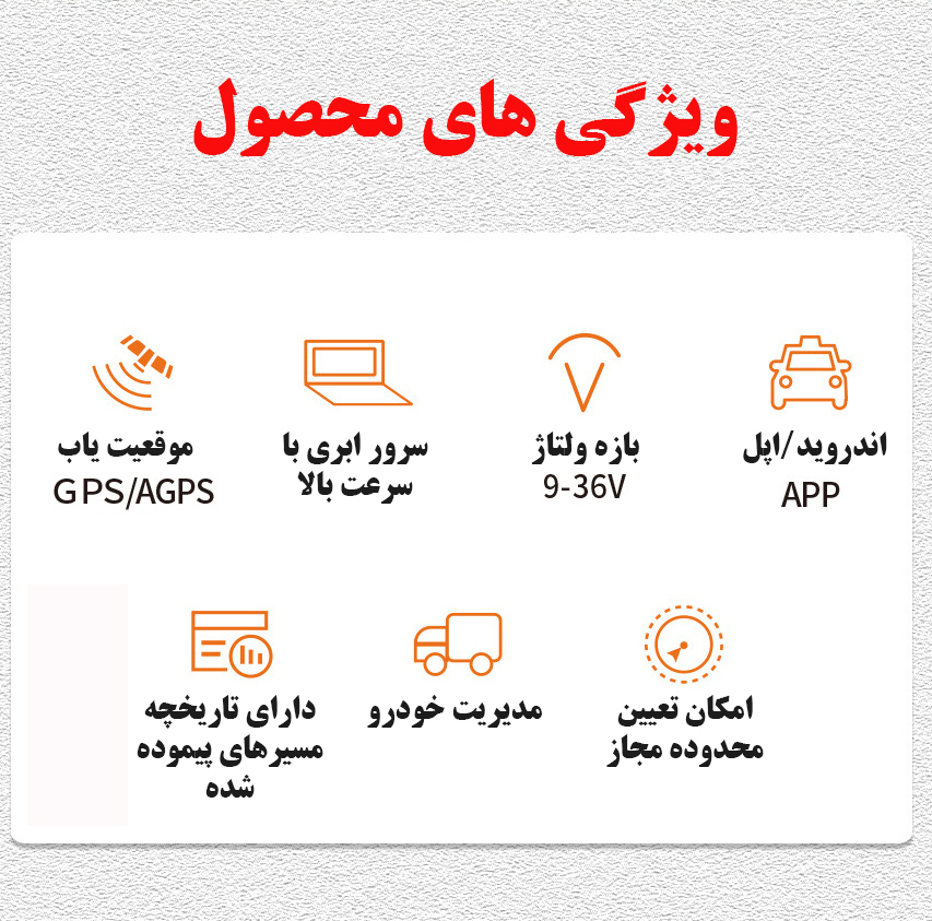 ردیاب خودرو مدل GT02A