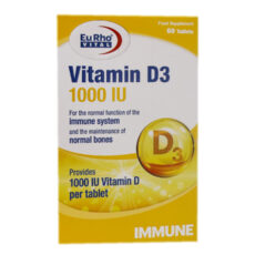 قرص ویتامین D3-1000 واحدی  بسته 60 عددی