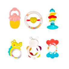 جغجغه بی بی این مدل HANDBELL BABY کد 69-608 مجموعه 6 عددی