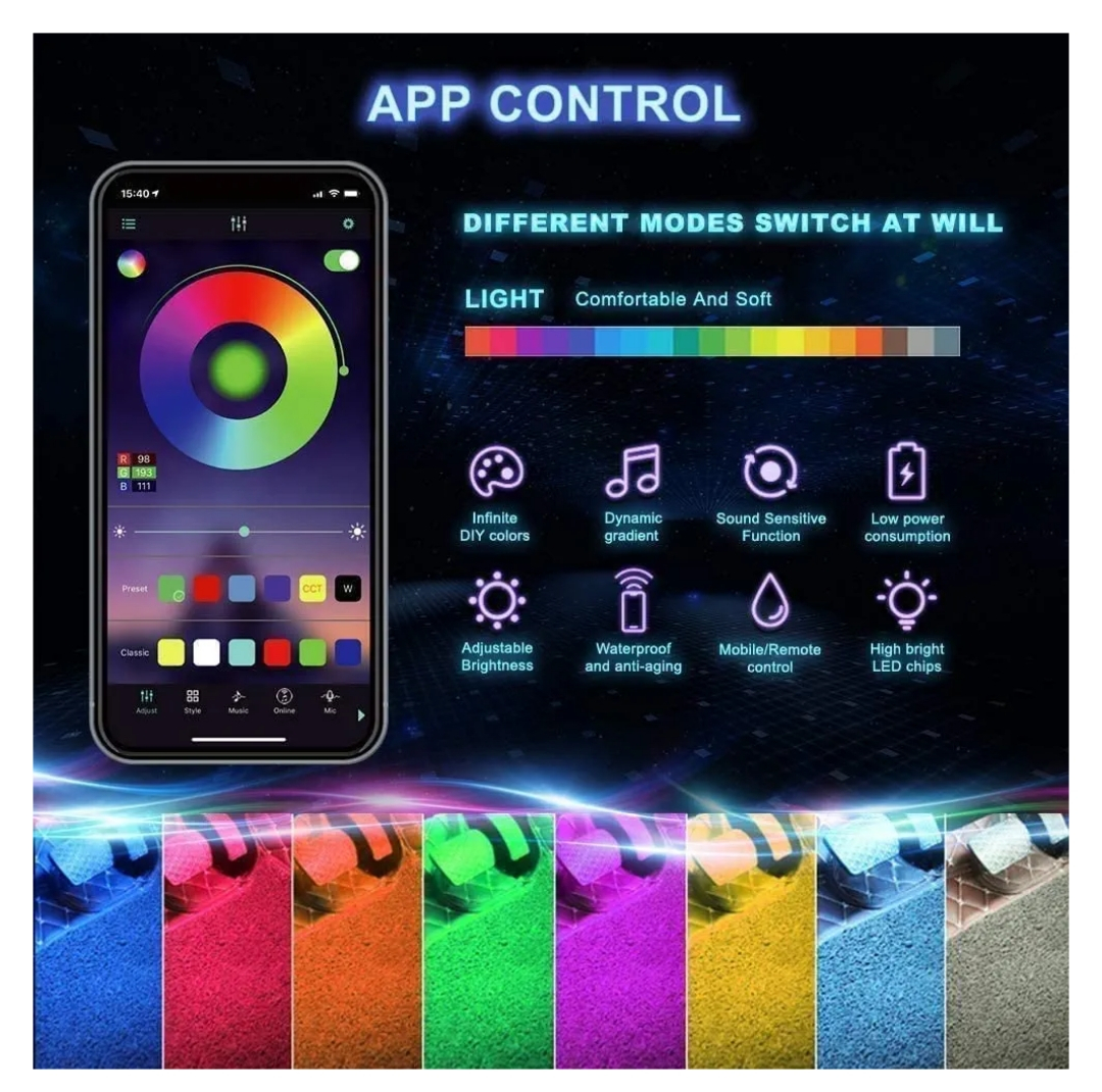 کیت نورپردازی داخل خودرو دریم لایت مدل musical app