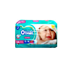 پوشک بچه او بیبی مدل COMFLEX سایز 3 مدیوم بسته 34 عددی