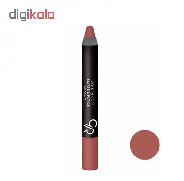 رژ لب مدادی گلدن رز مدل Crayon شماره 21
